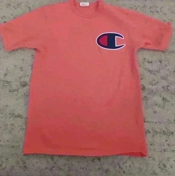 Champion Mens Salmon Vintage Look Tee M - Picture 2 of 9